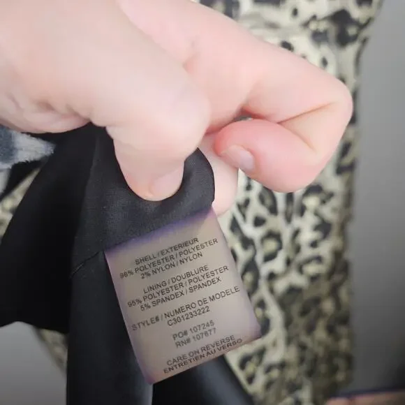 Alice + Olivia Charla Leopard Trench Size Large - Picture 4 of 7